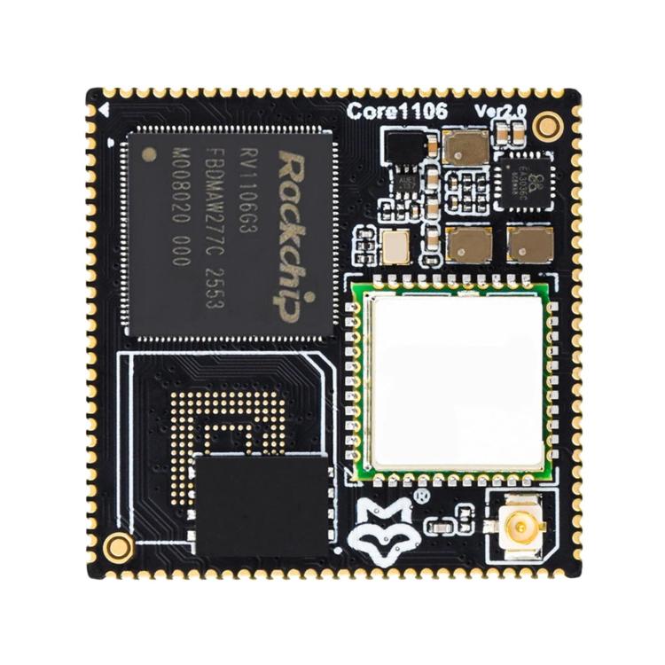 WAVESHARE 256MB Luckfox Core1106 Core Board Based On Rockchip RV1106 Chip — 8GB eMMC