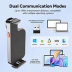 Back Clip 2D Barcode Scanner Wireless Bluetooth QR Code Reader — view 3