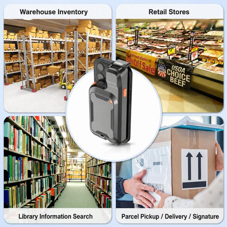 Back Clip 2D Barcode Scanner Wireless Bluetooth QR Code Reader — view 6