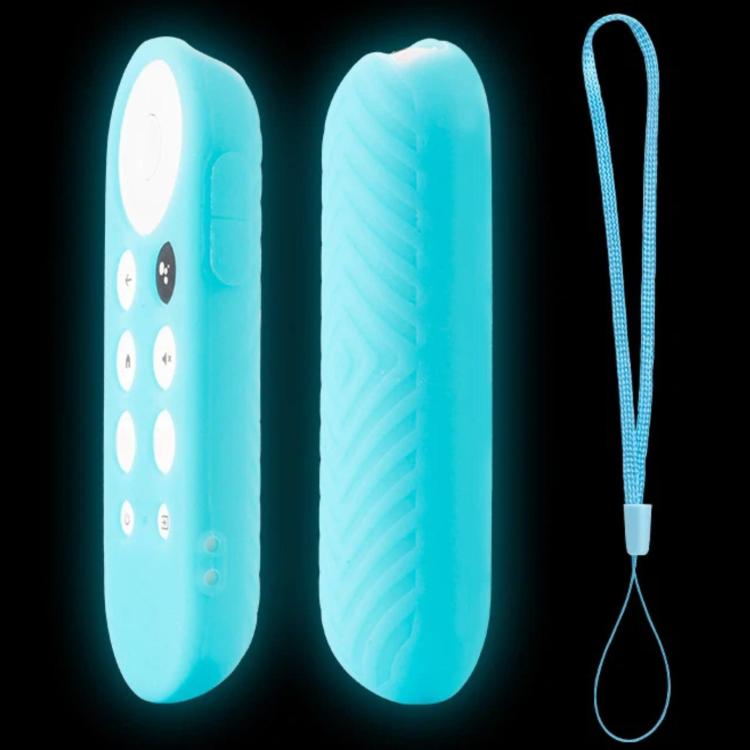 For Google TV 2022 Remote Control Full Coverage Drop Protection Case — Blue