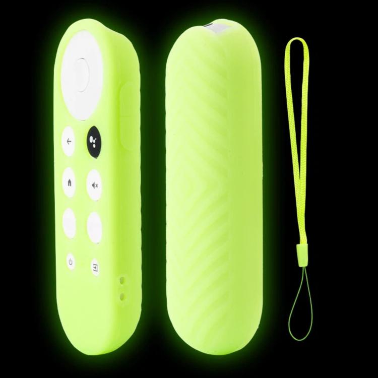 For Google TV 2022 Remote Control Full Coverage Drop Protection Case — Glowing Blue