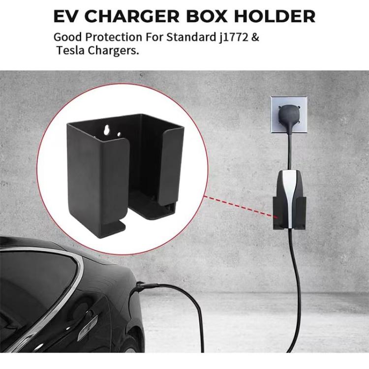 Universal EV Charger Control Box Bracket Holster And Cable Organizer