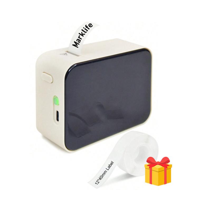 P15 Mini Bluetooth Label Maker Portable Thermal Sticker Printer Machine — Matcha Green With 1 Roll Label Paper