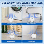9V Waterproof Portable Sensitive Home Leak Alarm