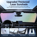 Car Windshield Laser-Etched Thickened Foldable Sunshade