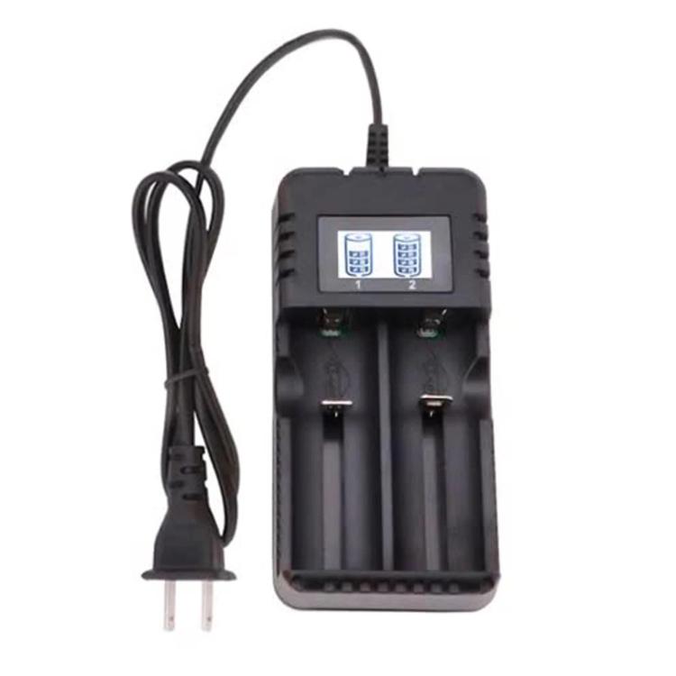 HD-8991B 2-Slot Multifunctional Display Screen Smart Lithium Battery Charger