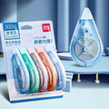 Deli 40m X 5mm Student Large-Capacity Quiet Correction Tape Portable White Out Tape