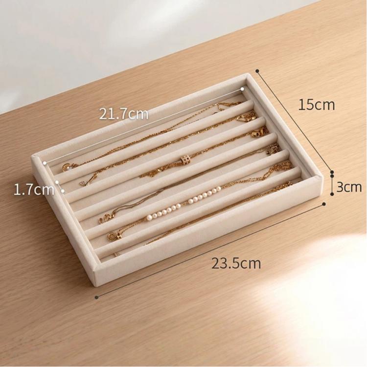 Velvet Jewelry Tray Drawer Organizer Modular Jewelry Storage Insert — Ring Tray