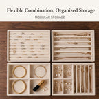 Velvet Jewelry Tray Drawer Organizer Modular Jewelry Storage Insert — view 6