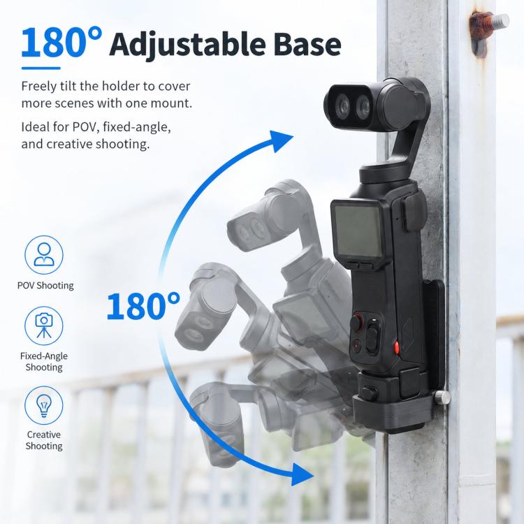 For Insta360 Luna Pro / Ultra Magnetic Mount Holder with 180-degree Adjustable Base