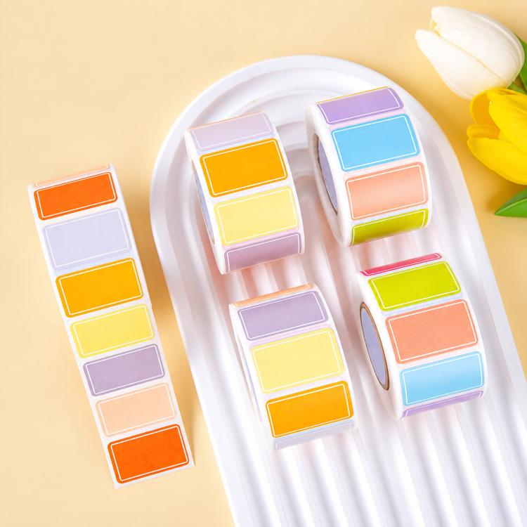 Coding Label Sticker Writable Waterproof Rectangle Sticky Labels — view 6