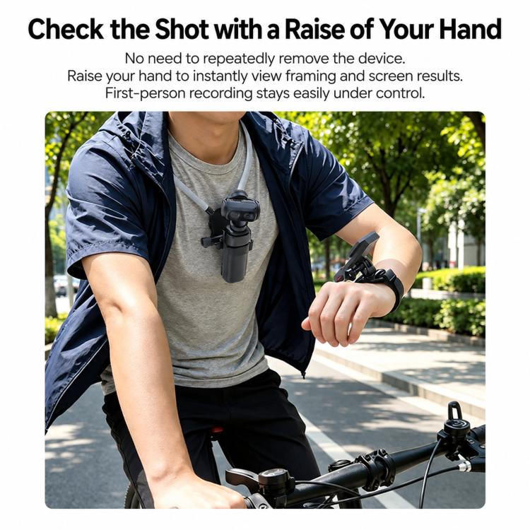 For Insta360 Luna Ultra Quick Release Neck Mount and Wrist Strap Kit Hands-Free Cycling POV Harness Bracket Set