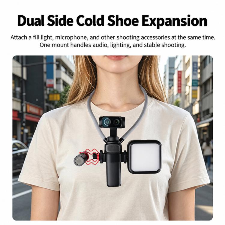 For Insta360 Luna Ultra Quick Release Neck Mount and Wrist Strap Kit Hands-Free Cycling POV Harness Bracket Set