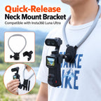 For Insta360 Luna Pro / Ultra Quick Release Expansion Frame Mount Adapter — Neck Mount Set