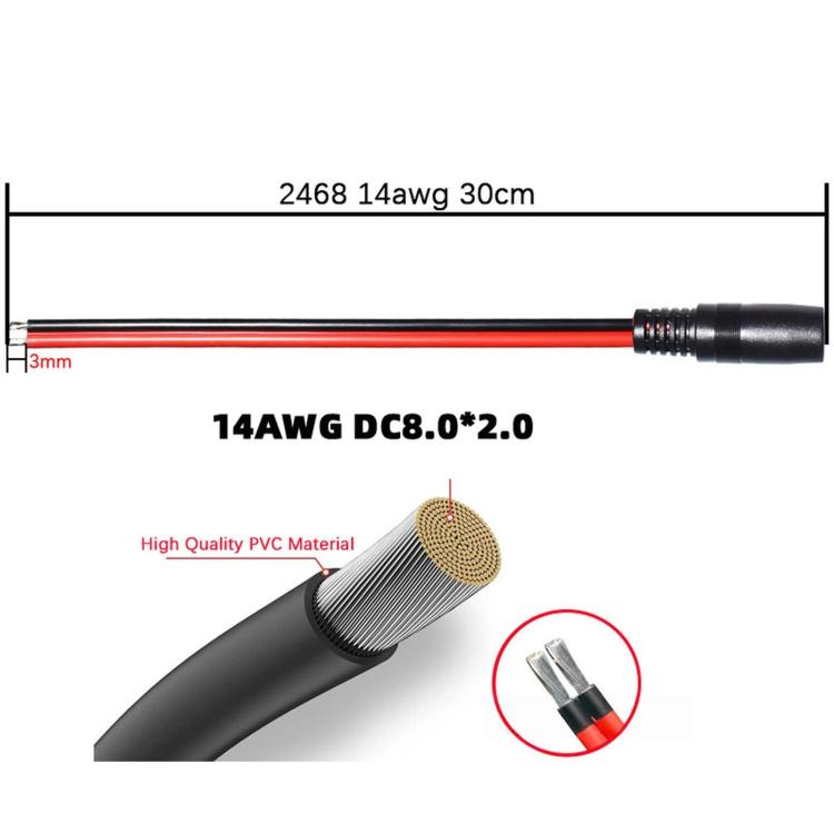 DC8020 Portable Energy Storage Battery Charging Extension Cable — view 4
