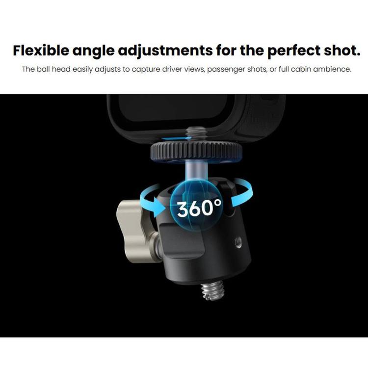 For Insta360 X6 / X5 / Ace Pro 2 / GO Ultra Original 1/4 Inch In-Car Mount Adapter