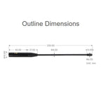 LPWA Omnidirectional Flexible Whip Antenna With SMA Male Connector, Low VSWR — view 6