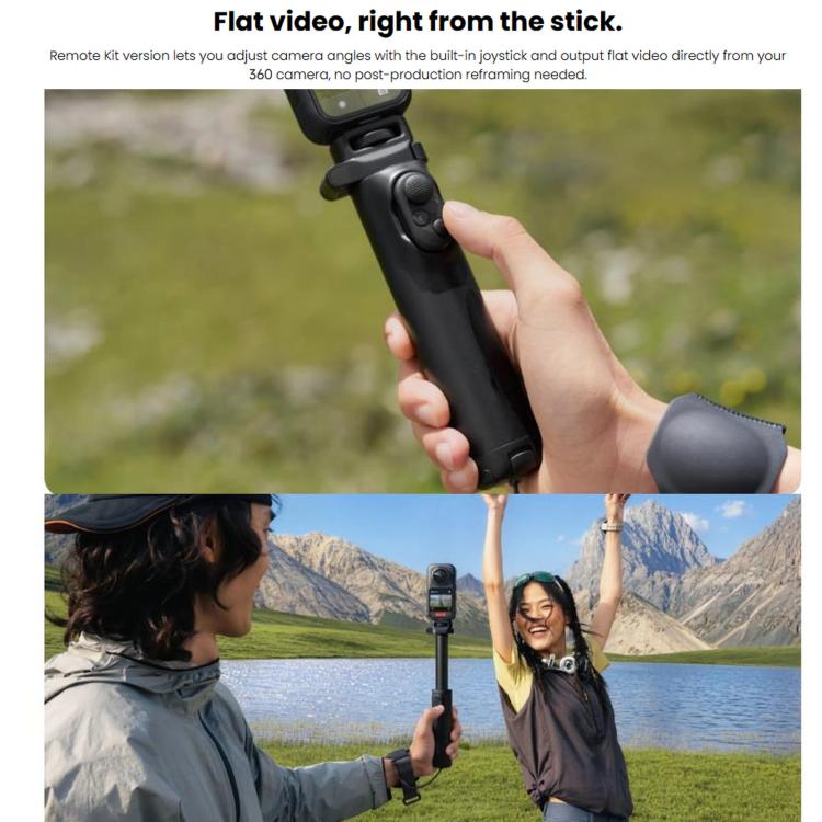 For Insta360 X6 Original Foldable Selfie Stick Remote Kit — view 10