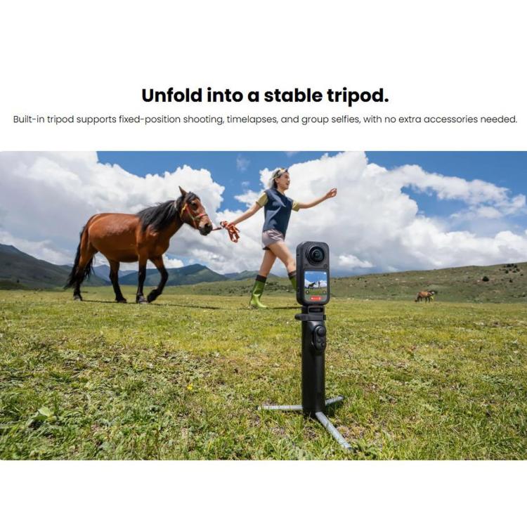 For Insta360 X6 Original Foldable Selfie Stick Remote Kit — view 13