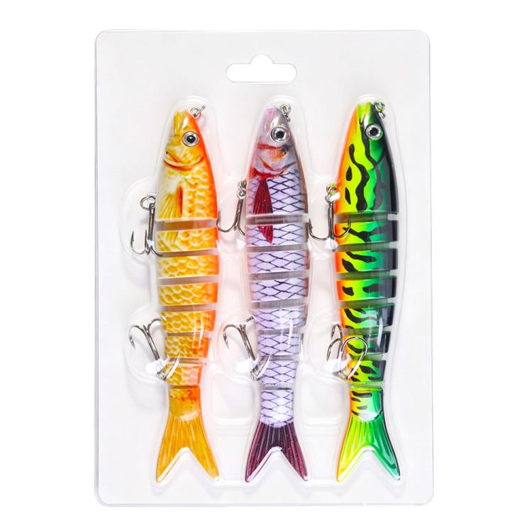 3 PCS/Set HENGJIA JM0633B Jointed Swimbaits Slow Sinking Multi Segmented Fishing Lures — 5