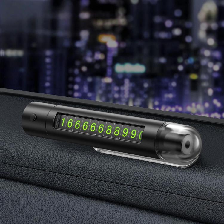 Multifunctional Car Safety Hammer and Parking Number Plate