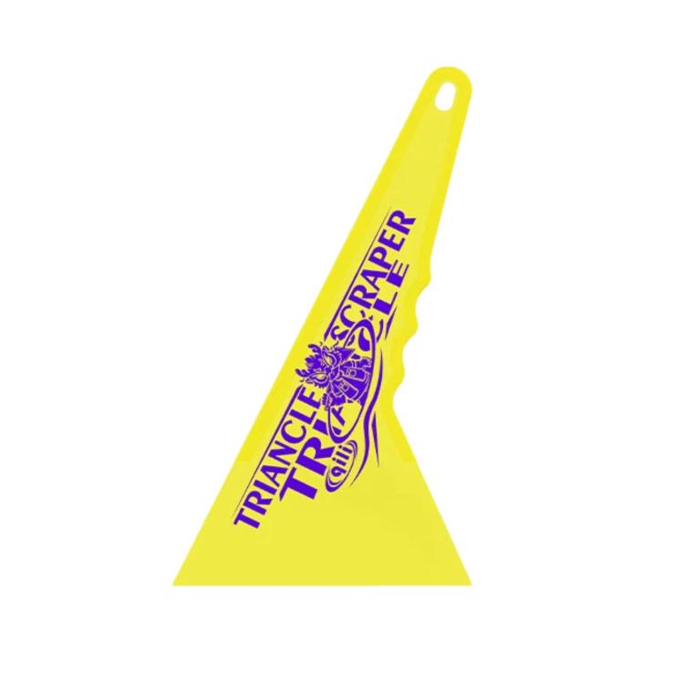 qili Ultra-thin Triangular Hard Squeegee for Car Window Tinting — Large Blue