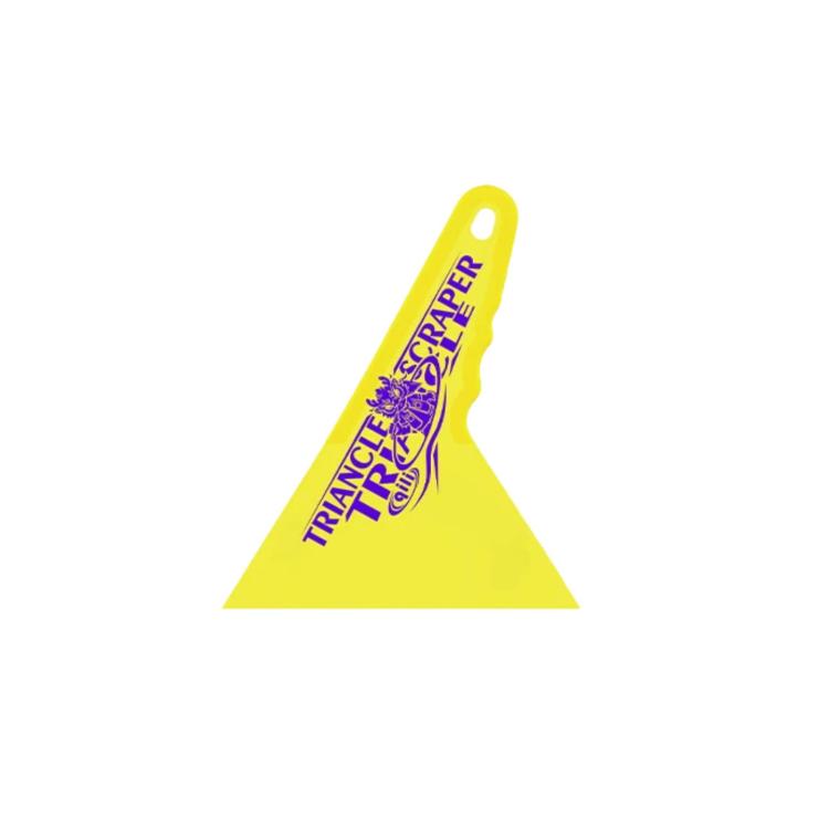 qili Ultra-thin Triangular Hard Squeegee for Car Window Tinting — Medium Blue