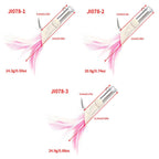 HENGJIA JI078 Bucktail Jig Buckskin Fishing Lures Feather Jig Heads Single Hook Baits — view 5