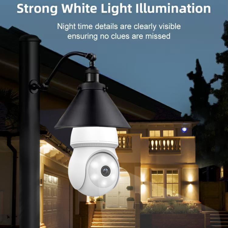 E27 Bulb Socket Waterproof Security Camera Night Vision HD Wifi Surveillance Cam