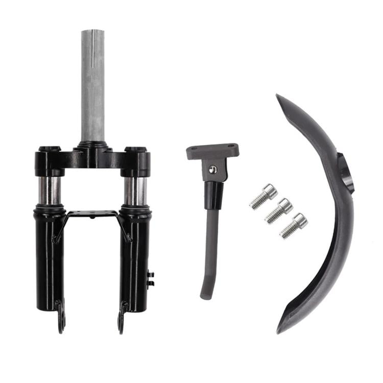 3 PCS/Set For Xiaomi M365 / M365 Pro Scooter Accessories Front Fork Shock Absorber + Front Mudguard + Extended Kickstand