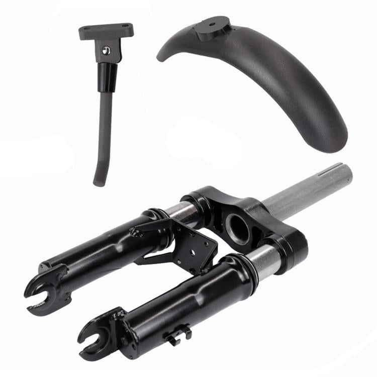 3 PCS/Set For Xiaomi M365 / M365 Pro Scooter Accessories Front Fork Shock Absorber + Front Mudguard + Extended Kickstand