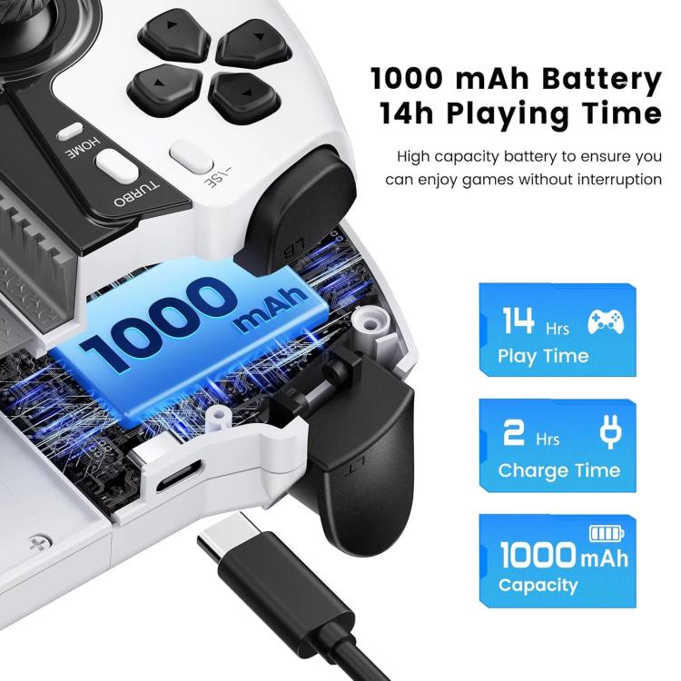 Stretchable Mobile Game Controller With Hall Effect Joysticks For Switch / IOS / Android — view 6