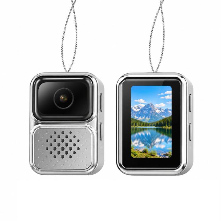 Mini Wearable Camera Necklace 1080P Small Body Camera Digital Recorder Pendant — Black