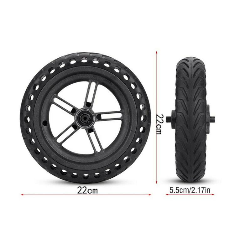 For Xiaomi M365 External Honeycomb Solid Tire Rear Drive Wheel Hub With 110mm Brake Disc