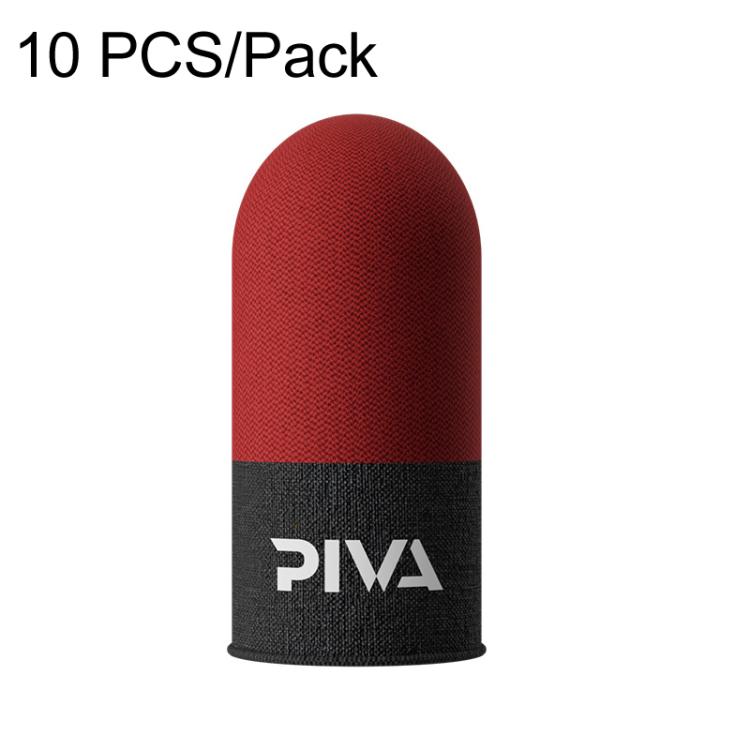 PIVA 10 PCS/Pack Mobile Gaming Finger Sleeves High Sensitivity Sweatproof Touchscreen Thumb Sleeve — Pink