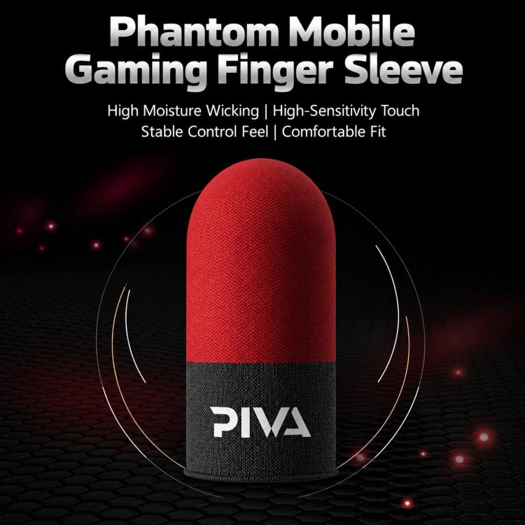 PIVA 10 PCS/Pack Mobile Gaming Finger Sleeves High Sensitivity Sweatproof Touchscreen Thumb Sleeve