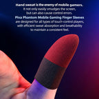 PIVA 10 PCS/Pack Mobile Gaming Finger Sleeves High Sensitivity Sweatproof Touchscreen Thumb Sleeve