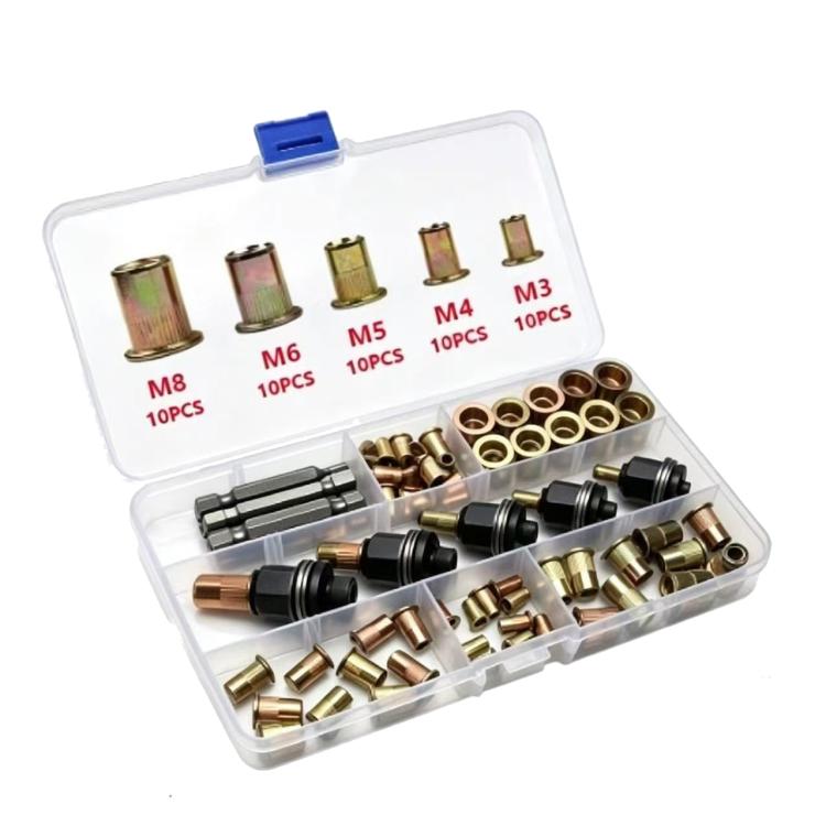 Metric Rivet Nut Mandrel Kit Threaded Insert Rivnut Assortment Set