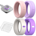 4 PCS/Box AhaStyle WG207 Silicone Finger Ring Cover, For Oura Ring Gen 4 / 4 Ceramic / Gen 3