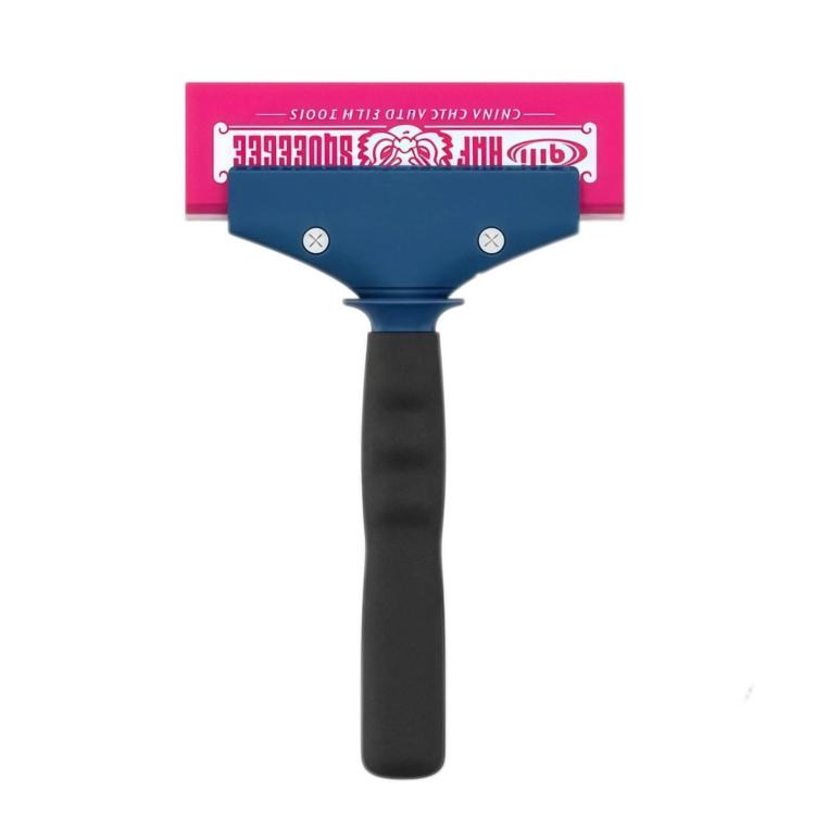 qili Car Window Tinting Tool Double-Layer Rigid Rubber Strip Widened Beef-Tendon Squeegee — 150mm Blue White Adhesive Strip