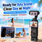 For Insta360 Luna Ultra Cute Screen Protector Tempered Glass Anti-Glare Lens Film Kit