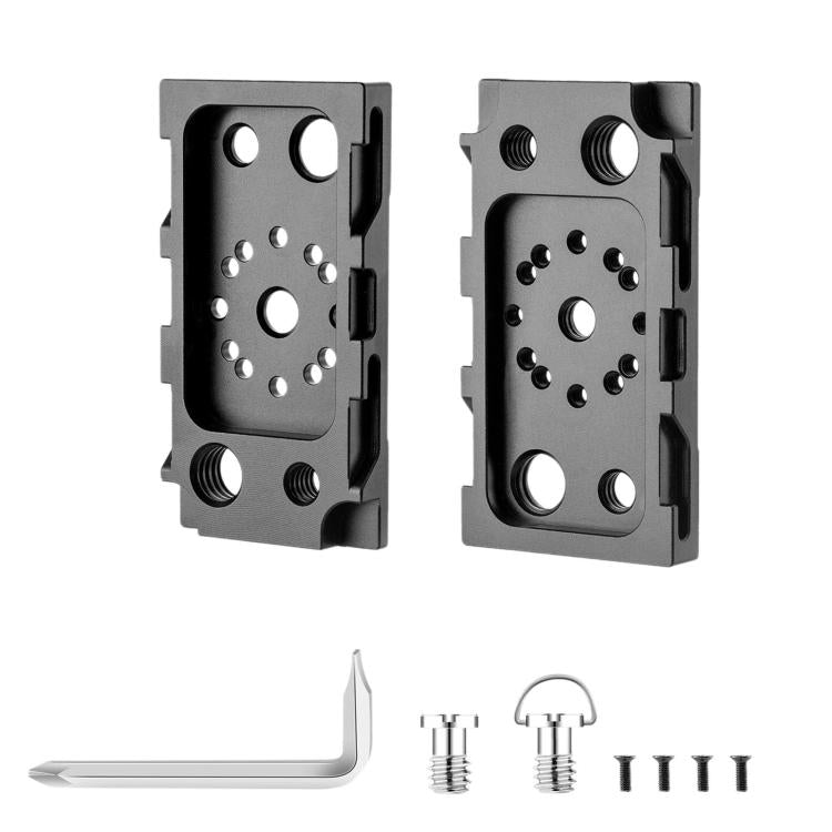 90/180 Degree Adjustable Dual-Sided Mounting Plate For Monitor LED Light