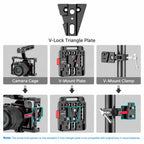 FOMITO VK-02 Camera V-Mount Plate Base Quick Release Plate For Cage Mounting — view 5