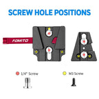 FOMITO VK-02 Camera V-Mount Plate Base Quick Release Plate For Cage Mounting — view 6