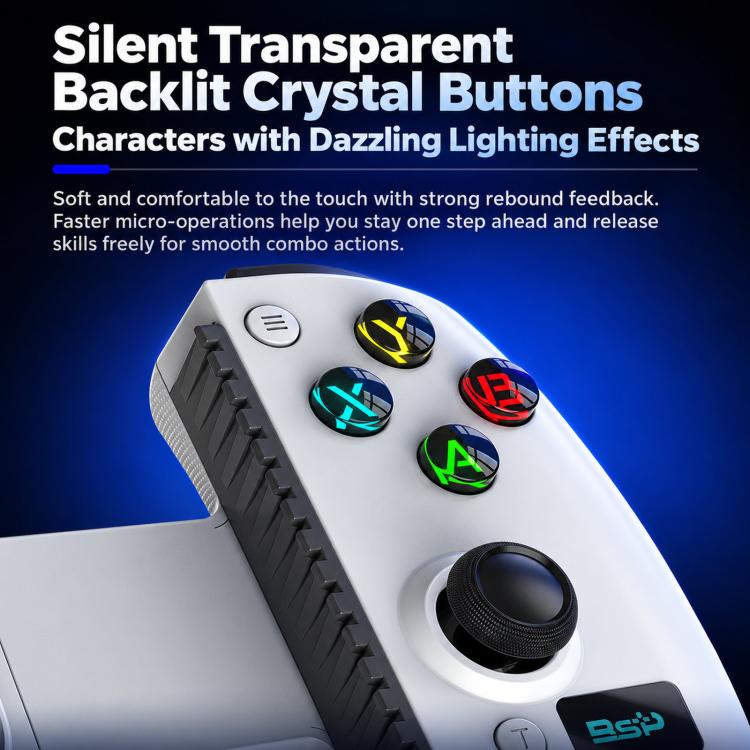 BSP Stretchable Mobile Gaming Controller, Dual Hall Effect, TURBO, Motion Control