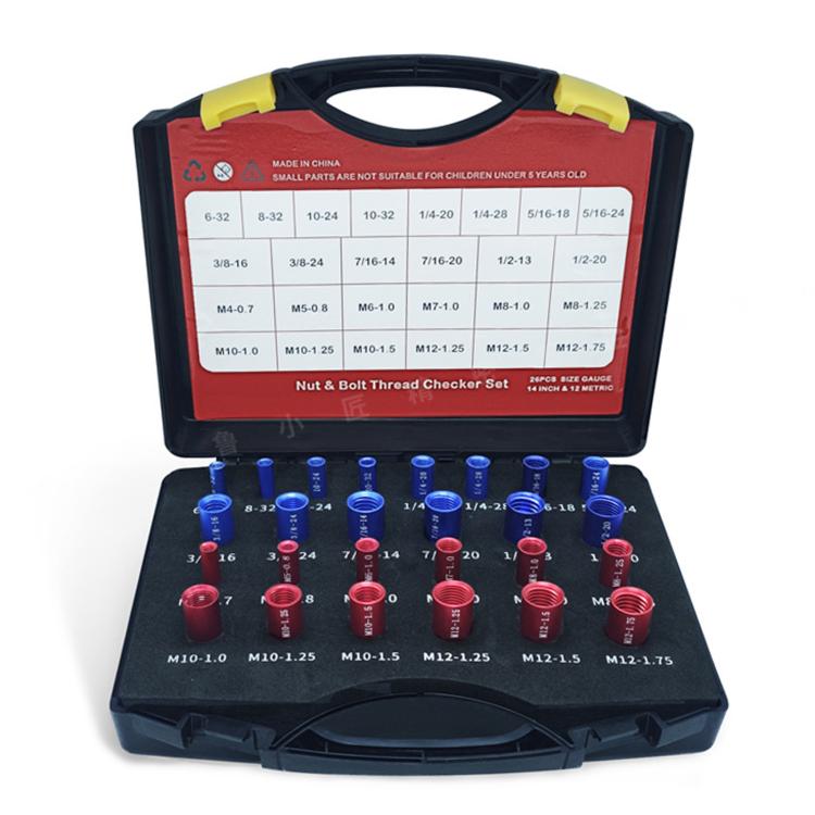 Nut Bolt Thread Checker Set For Thread Inspection Hardware Maintenance