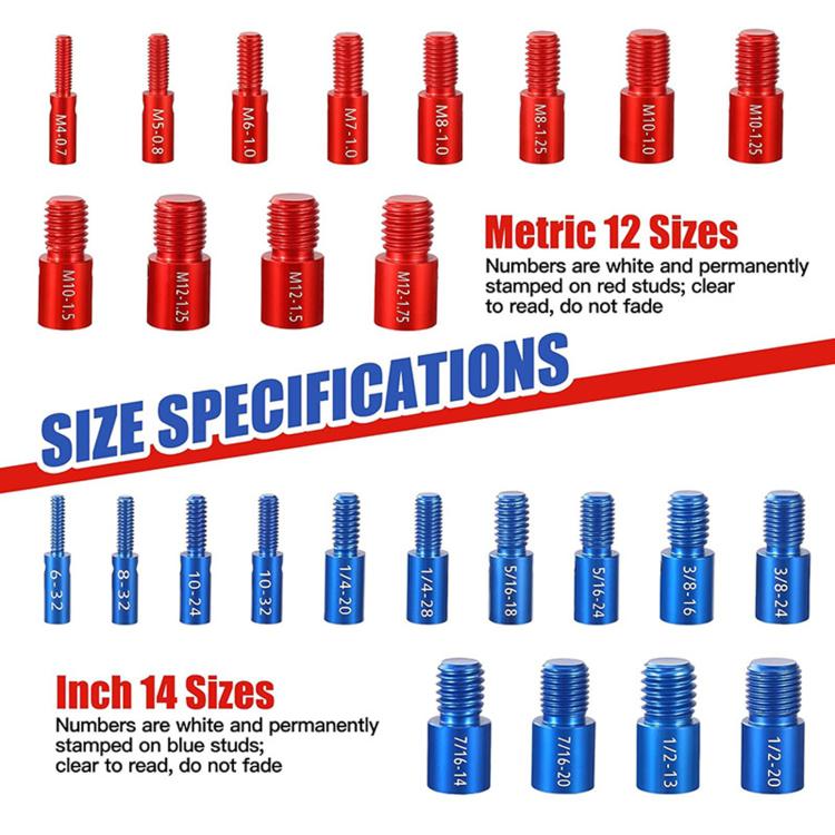 Nut Bolt Thread Checker Set For Thread Inspection Hardware Maintenance