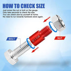 Nut Bolt Thread Checker Set For Thread Inspection Hardware Maintenance