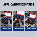 Nut Bolt Thread Checker Set For Thread Inspection Hardware Maintenance