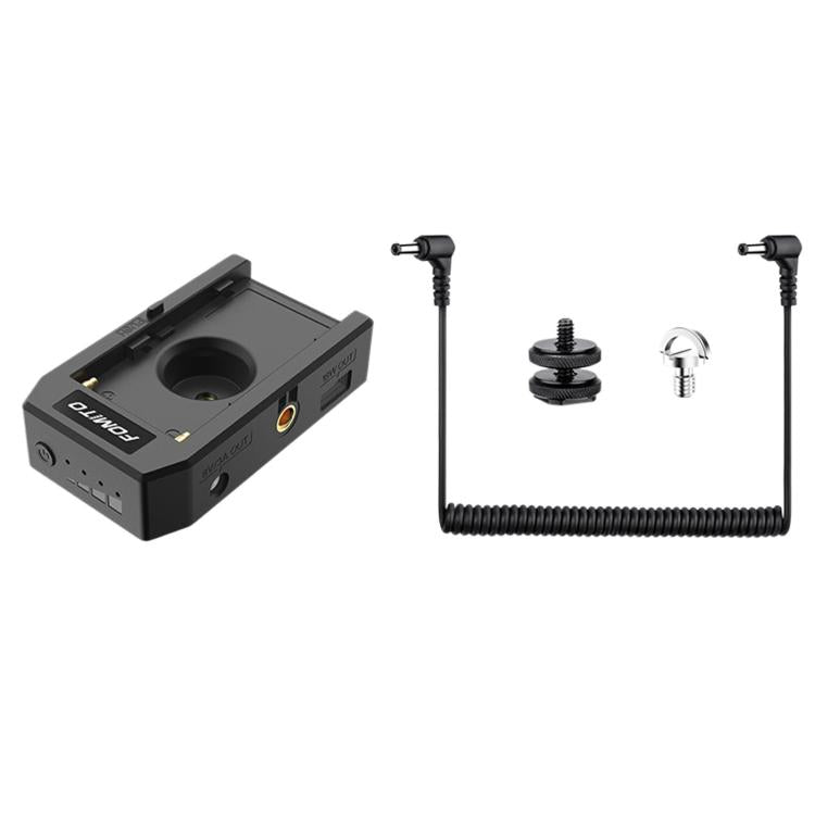 FOMITO NP-45W Multi-Function NP-F Battery Plate Multi-Port Output Battery Power Supply Base